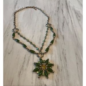 Green Star Pendant Necklace